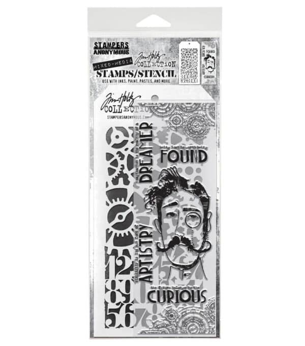 Tim Holtz Mixed Media Stamps and Stencil Set Observations