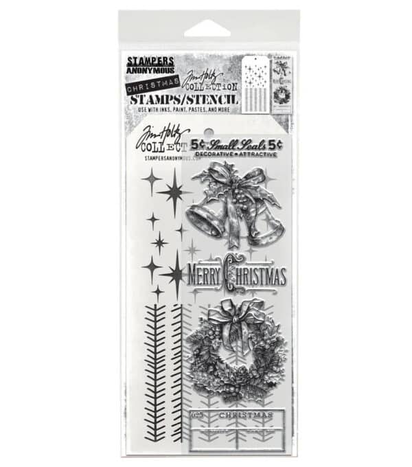 Tim Holtz Mixed Media Stamps and Stencil Set Department Store