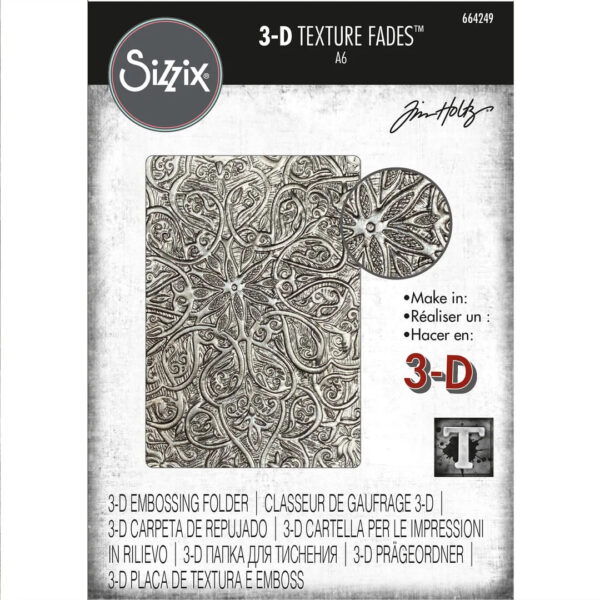 Sizzix 3D Texture Fades Embossing folder by Tim Holtz Engraved