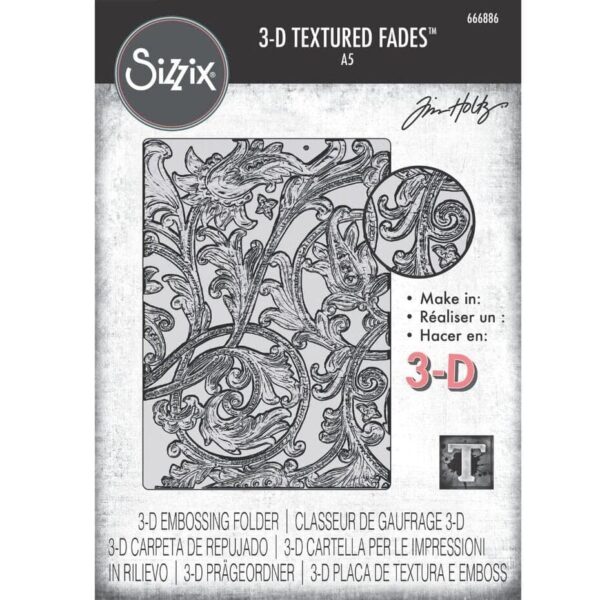 Sizzix 3D Texture Fades by Tim Holtz A5 Entangled Large