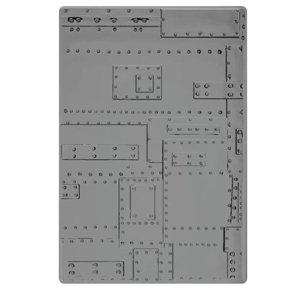 Sizzix 3D Texture Fades by Tim Holtz A5 Foundry Large - Bild 2