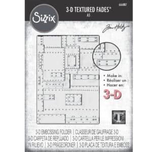 Sizzix 3D Texture Fades by Tim Holtz A5 Foundry Large