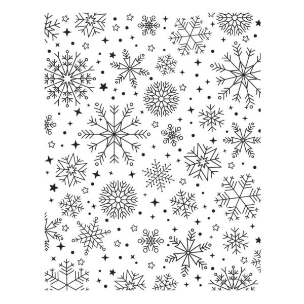 Spellbinders Wonderland BetterPress Plate Snowfall Shimmer - Bild 2