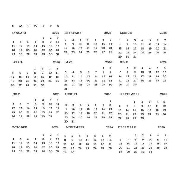 Spellbinders Wonderland BetterPress Plate DIY 2026 Calendar - Bild 2