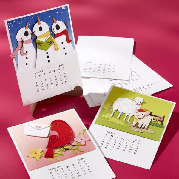 Spellbinders Wonderland BetterPress Plate DIY 2026 Calendar - Bild 3