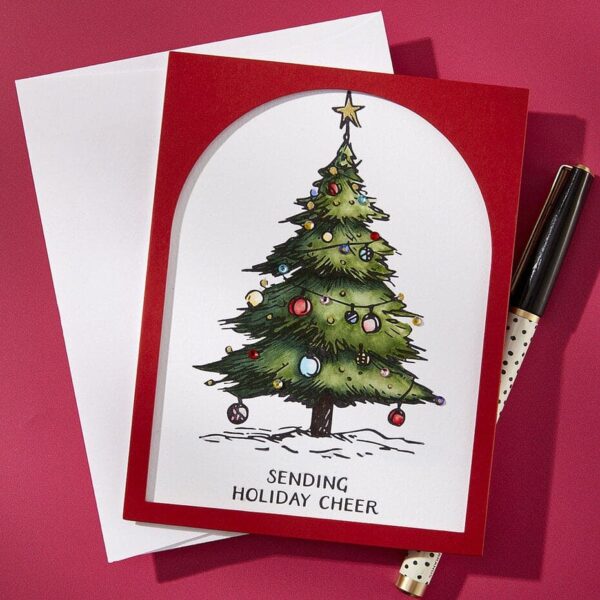 Spellbinders Wonderland Plate & Die Set Twinkle Bright Tree Registration - Bild 2