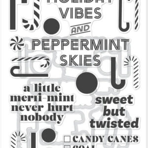 Hero Arts Candy Cane Season Stamp & Cut A Little Merri-Mint