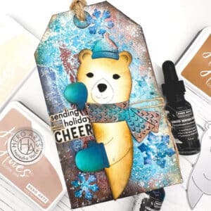 Hero Arts Fancy Dies Peeking Winter Bear