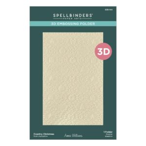 Spellbinders 3D Embossing Folder Country Christmas