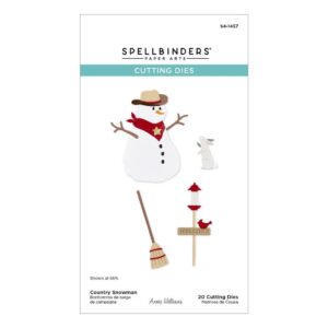 Spellbinders Country Christmas Etched Dies Country Snowman