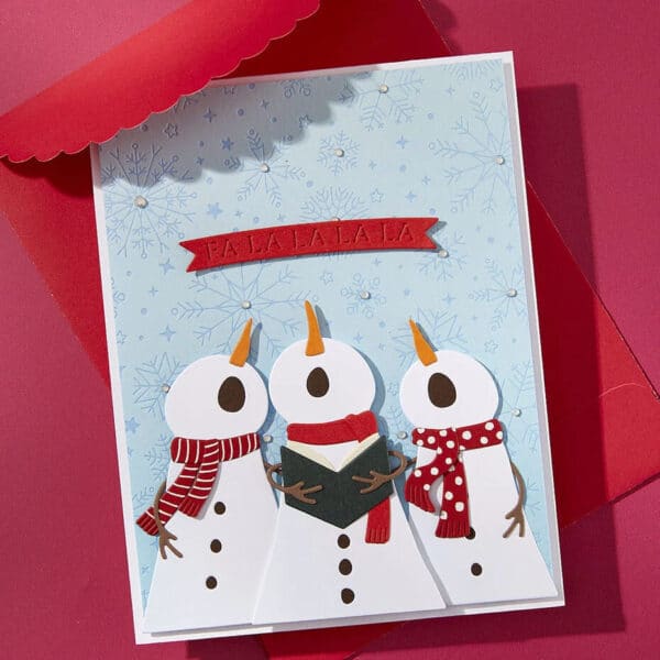 Spellbinders Wonderland Etched Dies Snow Notes - Bild 2