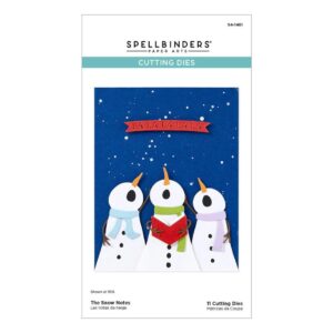 Spellbinders Wonderland Etched Dies Snow Notes