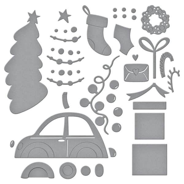 Spellbinders Wonderland Etched Dies Yuletide Ride - Bild 2