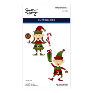 Spellbinders North Pole Friends Etched Dies Santa's Elves