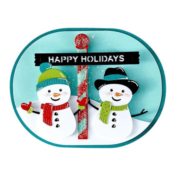 Spellbinders North Pole Friends Etched Dies North Pole Sentiments - Bild 3