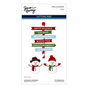 Spellbinders North Pole Friends Etched Dies North Pole Sentiments