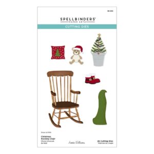 Spellbinders Country Christmas Etched Dies Christmas Rocking Chair