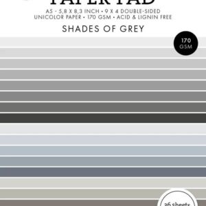 Studio Light Essentials Paper Pad A5 Unicolor Shades Of Grey