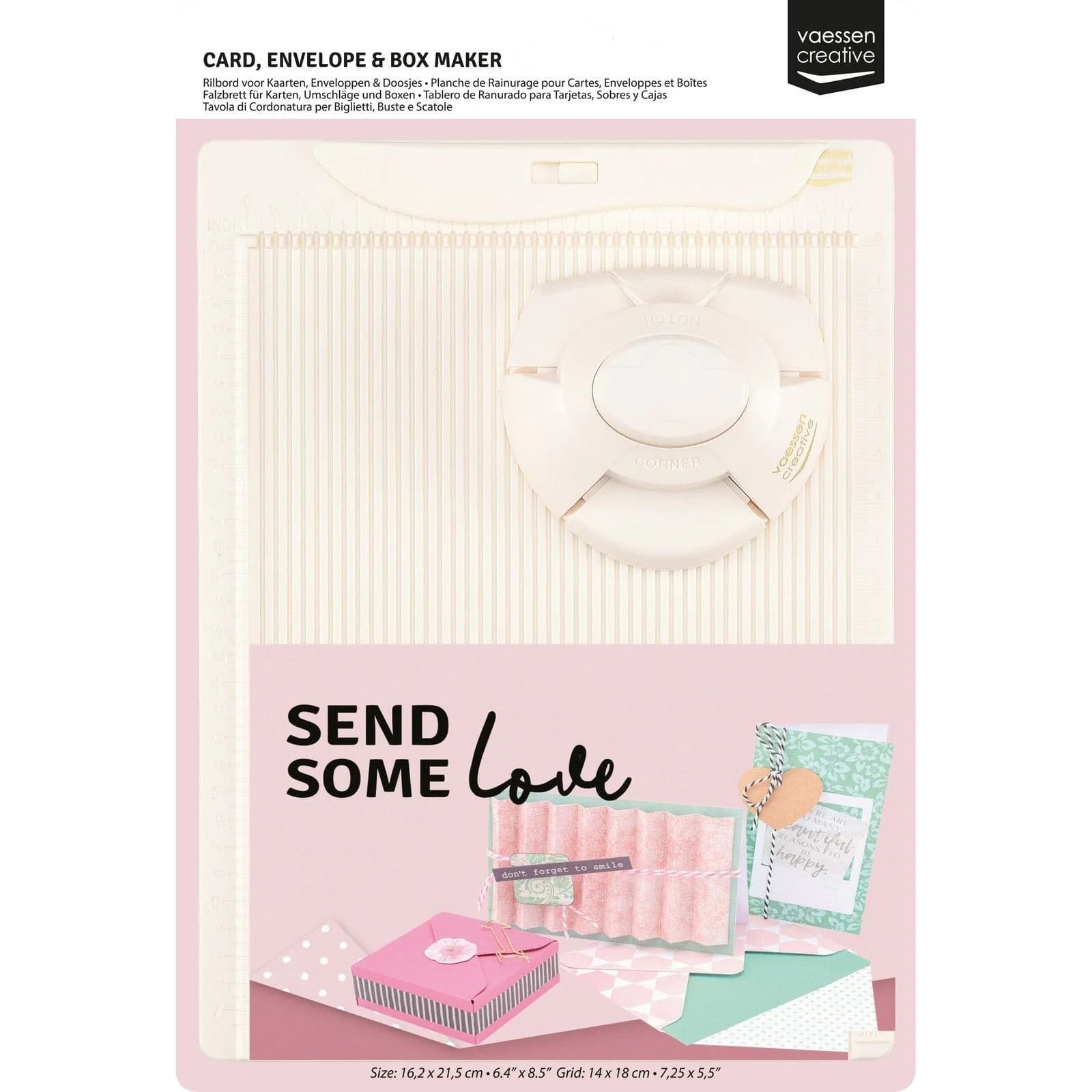 Vaessen Creative scoring board for cards, envelopes, and boxes 14x18cm CM & IN