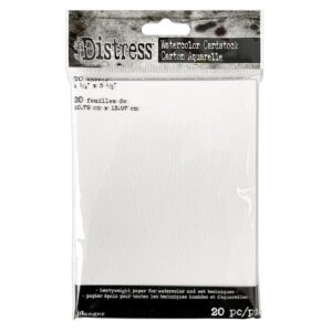 Tim Holtz Distress Watercolor Cardstock 4.25x5.5 Inch (20pcs)