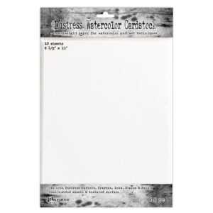 Tim Holtz Distress Watercolor Cardstock 8.5x11 Inch (10pcs)