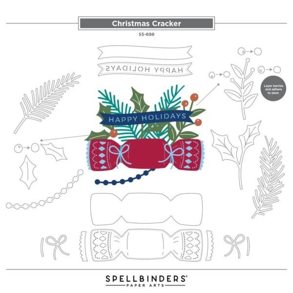 Spellbinders City Holiday Etched Dies Christmas Cracker - Bild 3