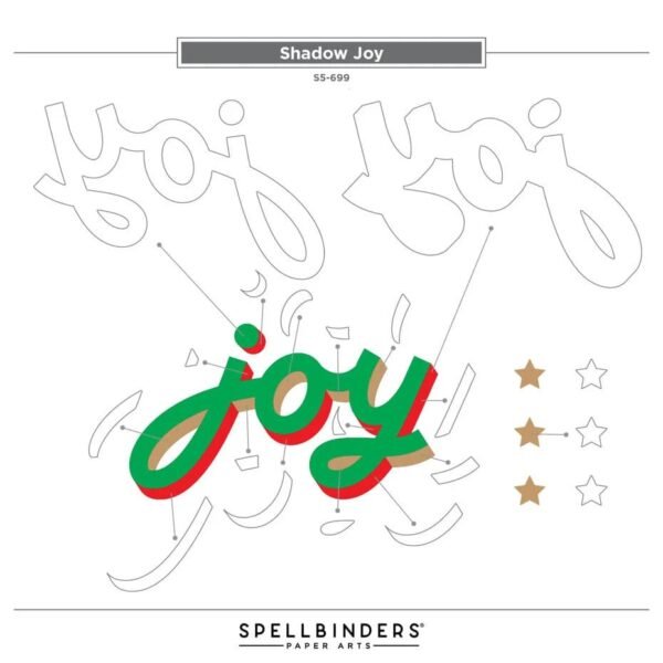 Spellbinders City Holiday Etched Dies Shadow Joy - Bild 2