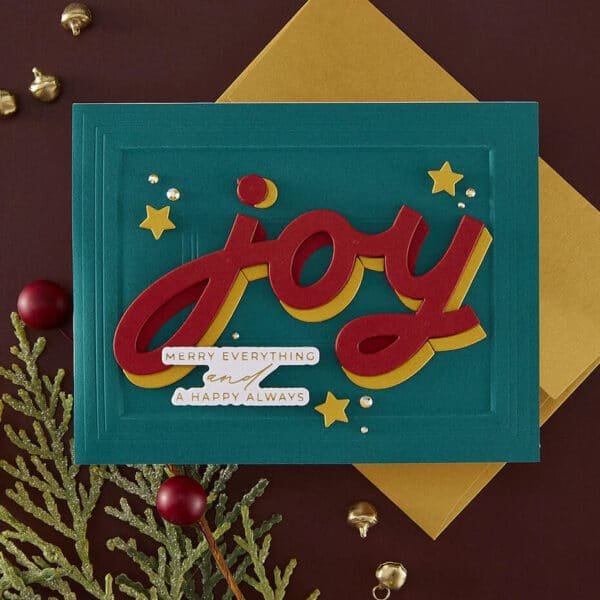 Spellbinders City Holiday Etched Dies Shadow Joy - Bild 3