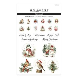 Spellbinders Holiday Magic Rub-On Sheets Holiday Magic