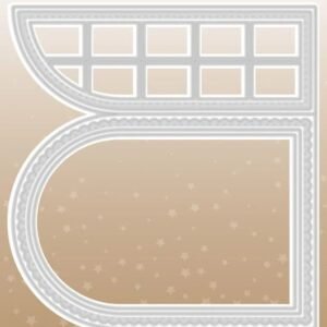 Studio Light Cutting die Christmas Essentials Window Folding Card