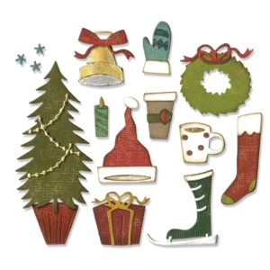 Sizzix Thinlits Die by Tim Holtz Festive Things (12pcs)