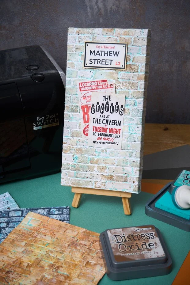 Sizzix 3D Texture Fades by Tim Holtz A5 Brickwork Large - Bild 3