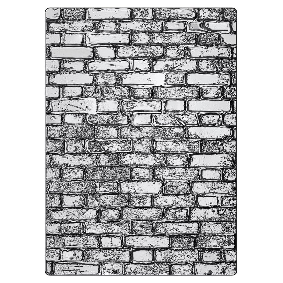 Sizzix 3D Texture Fades by Tim Holtz A5 Brickwork Large