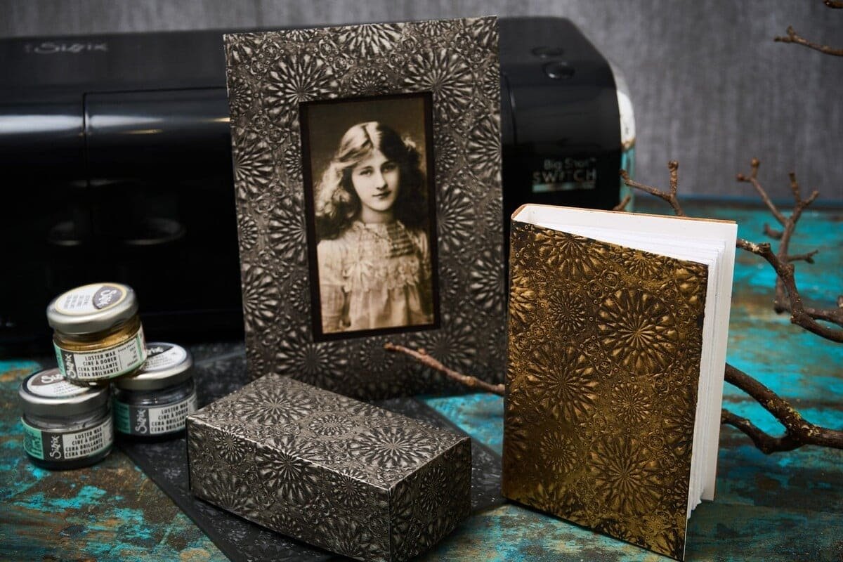 Sizzix 3D Texture Fades by Tim Holtz A5 Kaleidoscope Large - Bild 2