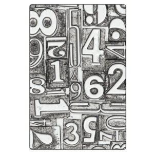 Sizzix 3D Texture Fades by Tim Holtz A5 Numbered Large