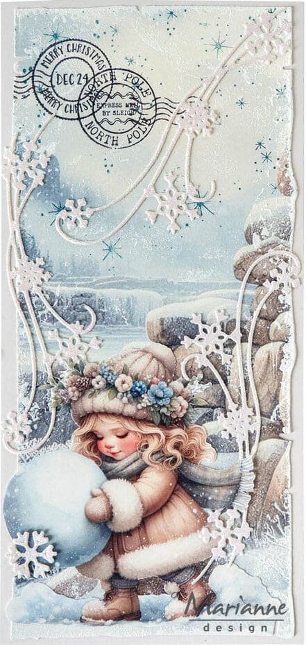 Marianne Design Decoupage A4 Sheet by Fairybells Cosy Winter - Bild 2