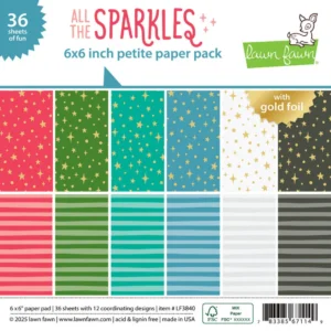 Lawn Fawn All The Sparkles Petite Paper Pack 6x6'