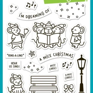 Lawn Fawn Clear Stamps Caroling Mice