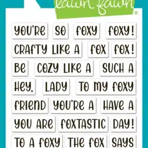 Lawn Fawn Clear Stamps Henry'S Build-A-Sentiment Fox