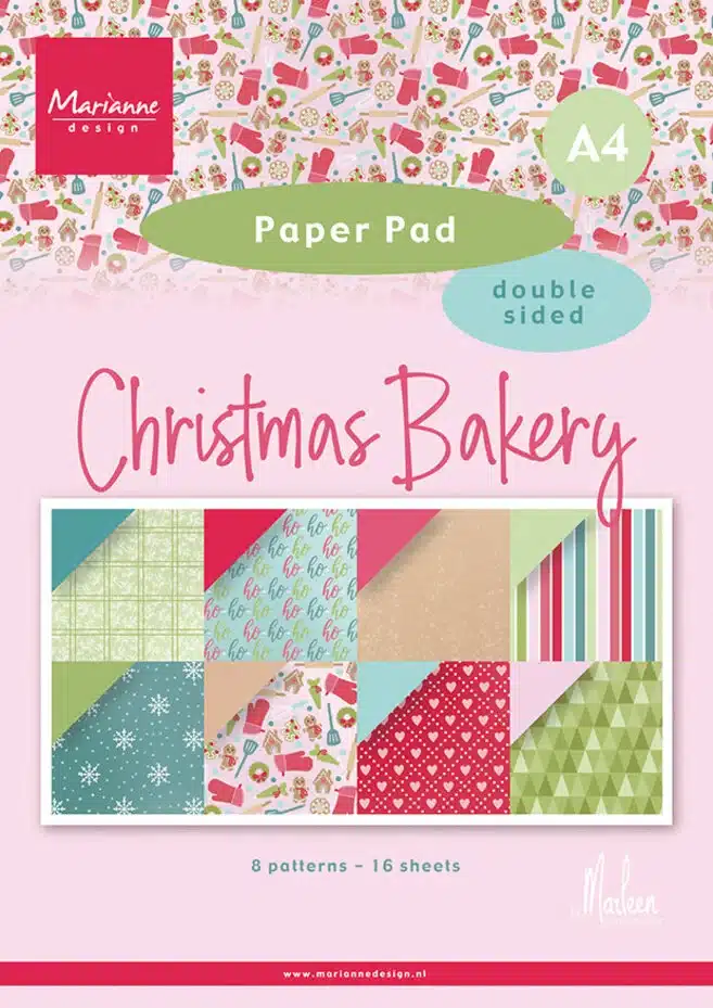 Marianne Design by Marleen Paper Pad A4 Christmas Bakery