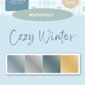 Marianne Design Cozy Winter A5 Metallics Cardstock
