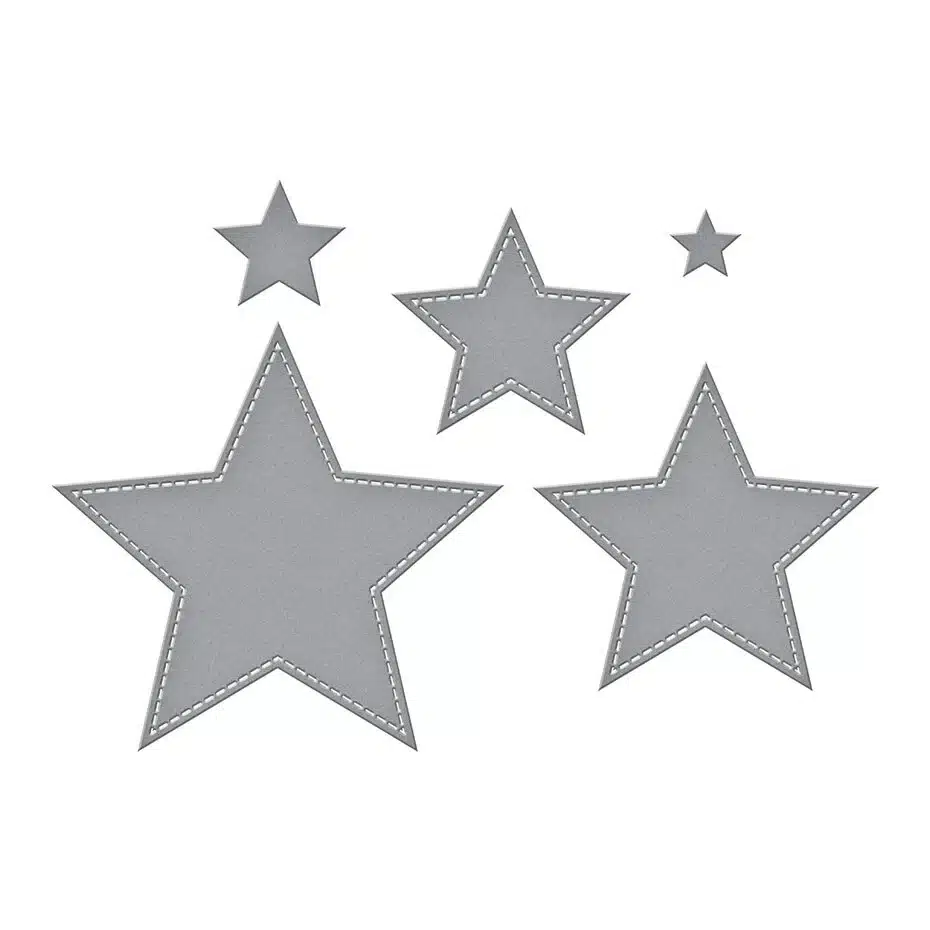 Spellbinders All About Christmas Etched Dies Essential Stars - Bild 2