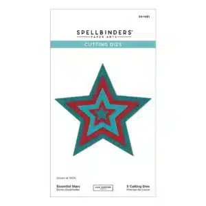 Spellbinders All About Christmas Etched Dies Essential Stars