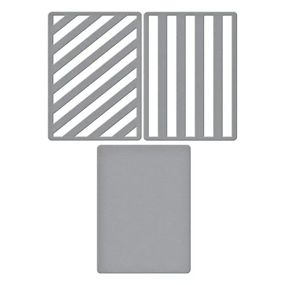 Spellbinders All About Christmas Etched Dies Lots of Stripes - Bild 2