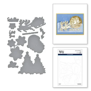 Spellbinders Simon Hurley Etched Dies Ho Ho Ho