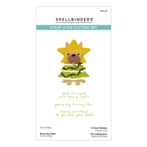 Spellbinders Merry Mischief Clear Stamp & Die Set Deck the Paws