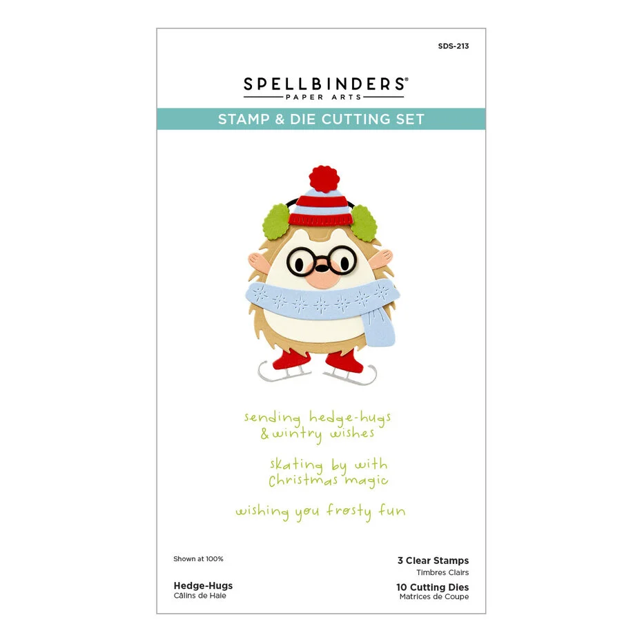 Spellbinders Merry Mischief Clear Stamp & Die Set Hedge-Hugs
