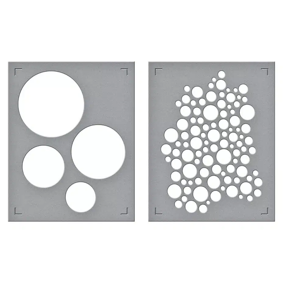 Spellbinders All About Christmas Stencil Lots of Circles - Bild 2