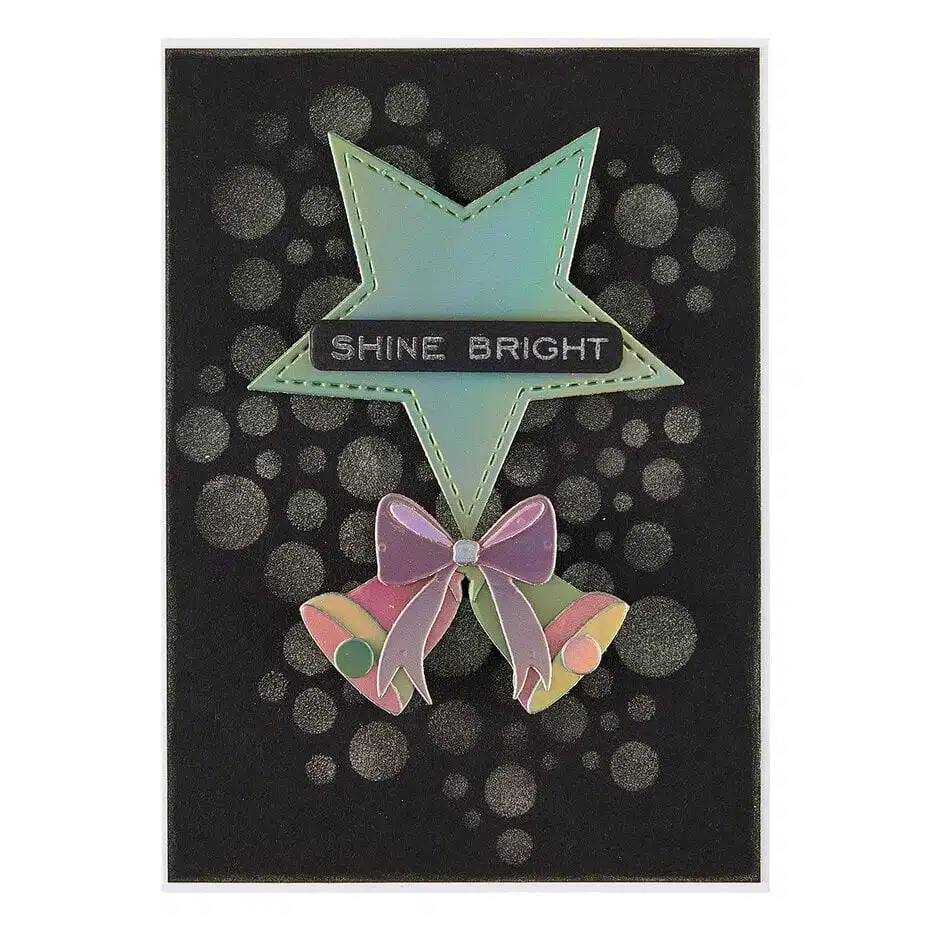 Spellbinders All About Christmas Stencil Lots of Circles - Bild 3