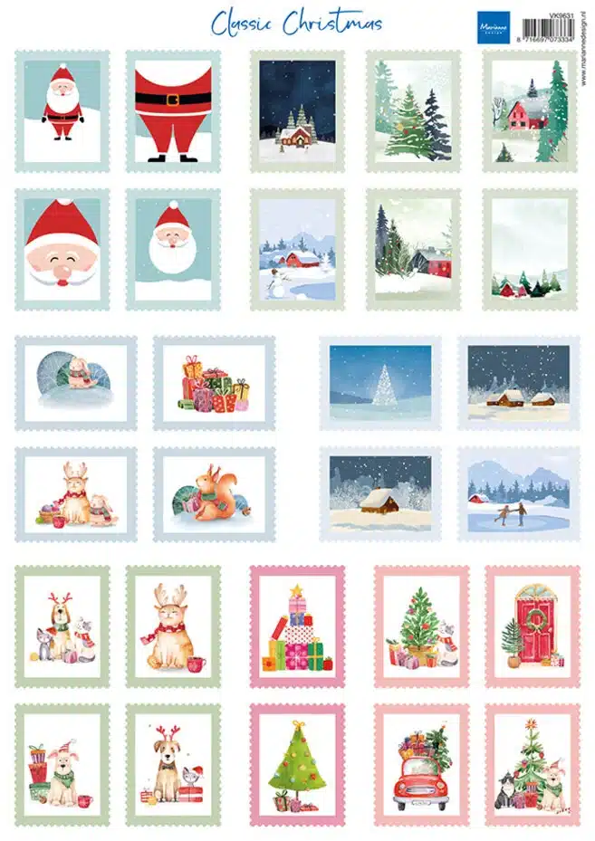 Marianne Design Decoupage A4 Sheet Classic Christmas